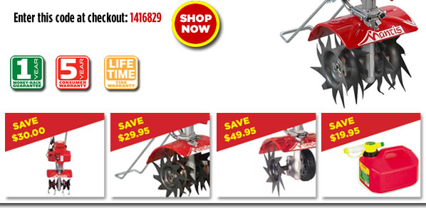 Classic 2-Cycle Tiller Now Only $299.00 - Free Shipping - Plus More Savings...